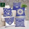IMFAB Digital Printed Canvas Cotton Cushion Covers 12X12 inches (Set of 5 pcs) view 1