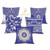 IMFAB Digital Printed Canvas Cotton Cushion Covers 12X12 inches (Set of 5 pcs) view 2