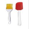 SHEEJAI Silicone Non-Sticky Spatula and Oil Brush Reusable Kitchen Set for Cooking Multicoloured (Big Size) view 3