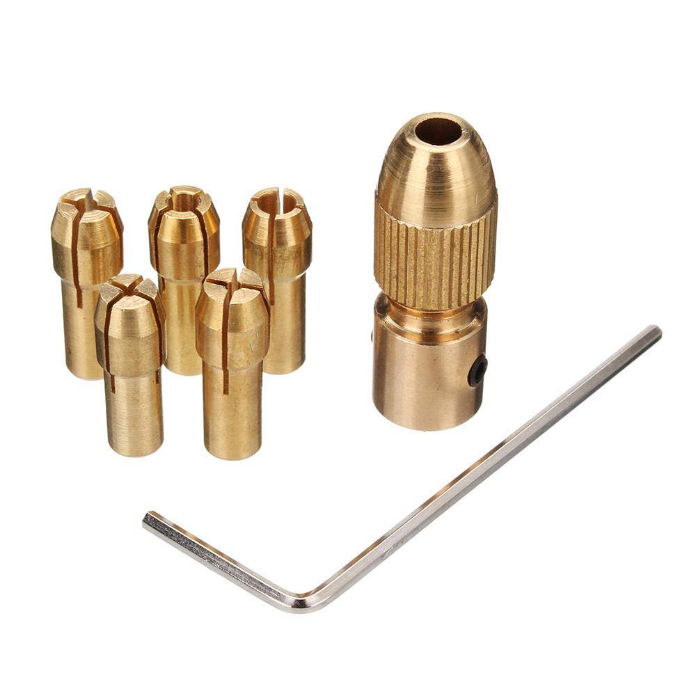 UG LAND INDIA Bullet Mini Electric Drill Self-Tightening Drill Chuck Drill Chuck Set 0.5 To 3 Mm For Electric Drill 7 Pieces