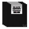 Variety Canvas Fine Grain 100% Cotton Canvas 7oz Primed Board (Black, 12X14 [Set of 4]) view 1