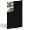 Variety Canvas Fine Grain 100% Cotton Canvas 7oz Primed Board (Black, 3X3 [Set of 6]) view 2