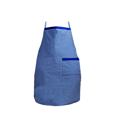 KANUSHI Industries Apron Kitchen Waterproof with Side Pocket(Blue)(APRON-1-PC-BLUE-SCHOL-SID)