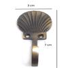 e-Hardware Depot: Brass, Antique Matt Finish Hook for Wall, Wardrobe, Door (6) view 2