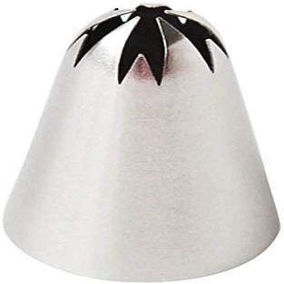 Perfect Pricee (2F) 1 Piece Nozzle Large Size Rose Flower Cake Decorating Icing Tip Cupcake Nozzles Decoration with Free Silicon Piping Bag 2F