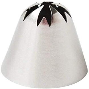 Perfect Pricee (2F) 1 Piece Nozzle Large Size Rose Flower Cake Decorating Icing Tip Cupcake Nozzles Decoration with Free Silicon Piping Bag 2F