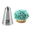 Perfect Pricee (2F) 1 Piece Nozzle Large Size Rose Flower Cake Decorating Icing Tip Cupcake Nozzles Decoration with Free Silicon Piping Bag 2F view 3