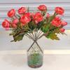 ARTSY Artificial Flowers for Vase Home Decoration Rose Flower Bunch Dry Cut Finish, Combo, Pack of 2 Pieces, Red view 1