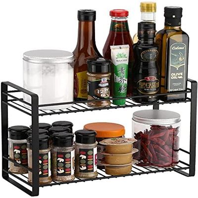 Crafties Art Kitchen Storage Spice Rack | l Multipurpose Masala Stand | Countertop Organizer Tray for Containers, Oil, Jars & Kitchen Essentials  Space Saver Rack (Pack of 1)