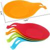 NEAR STOP Flexible Almond-Shaped Silicone Heat Resistant Spoon Holder Pad, Silicone Spoon Holders Used for Kitchen Accessories Like Spoons, Spatula, Brushes, Cutlery (Multi-Color, 2Pcs) view 2