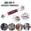 BigBuzz 48 in 1 Socket Wrench Multifunction Universal Adjustable Socket Tool with Spline Bolts 360 Degree 6-Point Revolving Spanner Repair Hand Tool Wrench for Furniture Car Home, Bike view 2