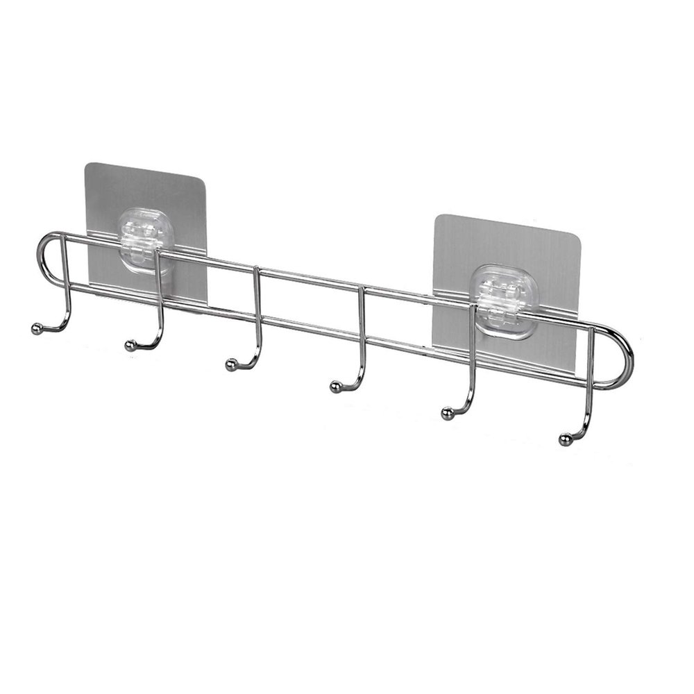Koyet Magic Sticker Stainless Steel Wall Mounted Self Adhesive Bathroom Towel Rail Utensil Rack Kitchen Hanger