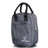 Yellow Weaves Insulated Travel Lunch/Tiffin/Storage Bag for Office, College & School, (Grey, Canvas) view 1