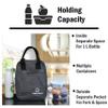 Yellow Weaves Insulated Travel Lunch/Tiffin/Storage Bag for Office, College & School, (Grey, Canvas) view 3