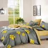 Ajju Fab Luxury Trends 100% Cotton 160 TC Flower Printed Double Bedsheet with 2 King Size Pillow Covers, (90X90 Inches, Light Grey & Pink) view 1