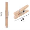 BanteyBanatey Mini Natural Wood Pin for Photos, Wooden Small Photo Clips, Mini Close Pins for Pictures, Display Artwork, Little Baby Shower 1 inch (100 Pcs) view 2