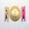 BanteyBanatey Mini Natural Wood Pin for Photos, Wooden Small Photo Clips, Mini Close Pins for Pictures, Display Artwork, Little Baby Shower 1 inch (100 Pcs) view 3