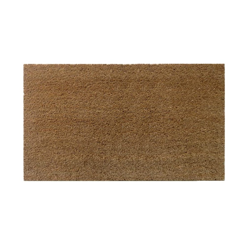 ATMAH Plain Coir Doormat, (Beige, 40cm x 70cm)