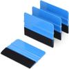 SPAK- KAL Plastic Felt Edge Squeegee - Car Squeegee Decal Soft Vinyl Wrap Window Tint Application Tool - 4 Inch Soft Felt Edge Scraper - 4 Pieces view 1