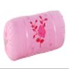 Rj Products Cotton Bolster Cover Set of 2 Piece Beautiful Rose Embroidery - Maroon Color (Pink_4piece) view 4
