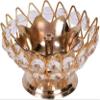 DreamKraft Brass Crystal Diwali Kuber Deepak (Gold_2.8 inch x 1.96 inch) view 2