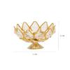 DreamKraft Brass Crystal Diwali Kuber Deepak (Gold_2.8 inch x 1.96 inch) view 4