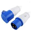 Tool Zone  Industrial 16A 3pin | 220-240V IP44 Rated |Single Phase for External use | Heavy Duty - Blue (Plug & Socket) view 1