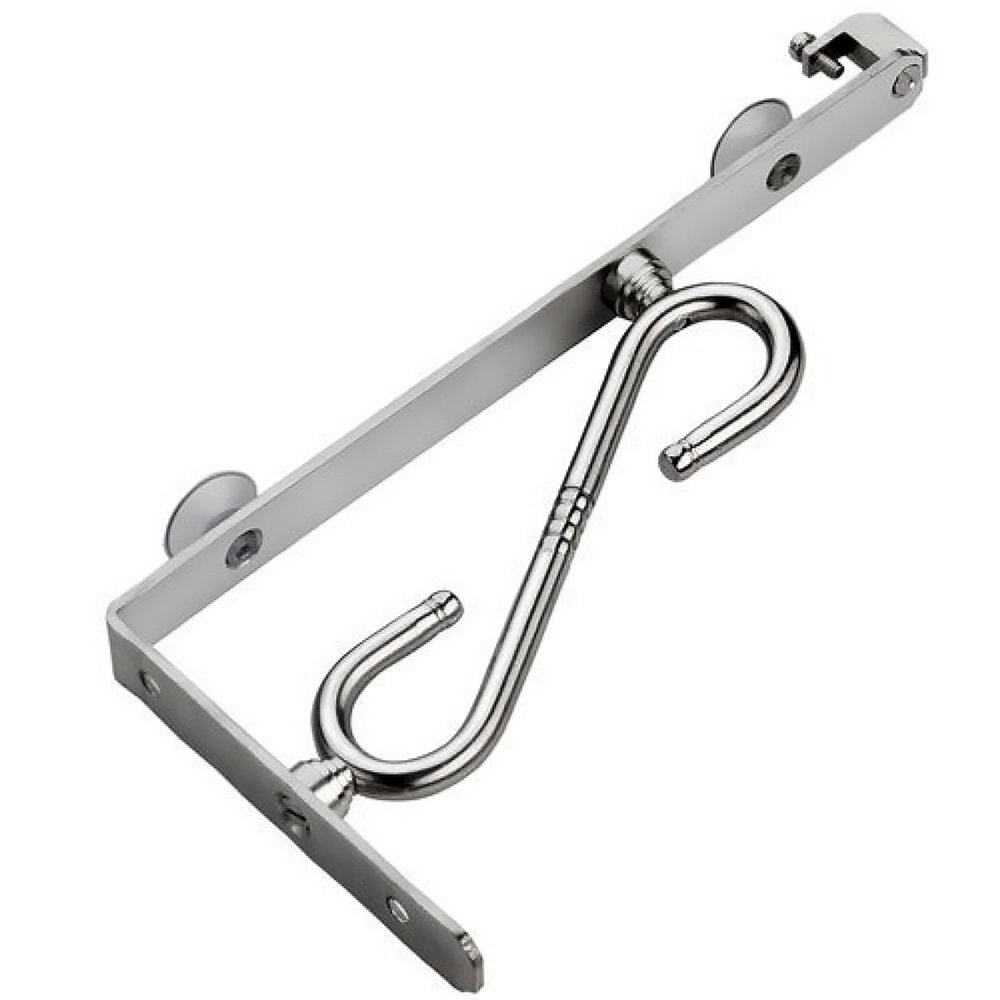 RiseOm Steel SL Bracket/SL Type Shelf Bracket (Pack of 4, 12 inch)
