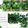 VIMIFORYOU Artificial Ivy Silk Greenery Hanging Vines Garland Creeper Leaves (Set of 6 Creepers, Green, Each Creeper Length-6 Foot) view 3