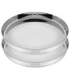 SAGER Stainless Steel Heavy Gauge Khumcha/Khomcha/Kumcha/Lunch and Dinner Plates/Thali with Mirror Finish, Curved deep Wall Design 29 cm Dia - Set of 2 pc view 1