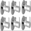 SPAZIO Flora SS Angle Valve Brass Disc Stop Cock for Bathroom Taps, Geyser and Wash Basin Connection with Flange (Chrome Finish, 6-Pieces) view 1