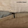 Encasa XO Velvet Throw Pillow Covers 16x16 in (40x40 cm) - Beige - No Inserts, Pack of 2 Cases | Solid Plain Dyed Soft & Smooth, Square Decorative Cushion Covers for Living & Bedroom view 4
