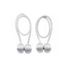 Home Cloud Magnetic Curtain Tiebacks Curtain Drape Holdbacks Clips Rope Holder Buckles for Home Bedroom Office (1 Pair 2pcs, Silver view 1