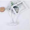 Home Cloud Magnetic Curtain Tiebacks Curtain Drape Holdbacks Clips Rope Holder Buckles for Home Bedroom Office (1 Pair 2pcs, Silver view 2