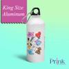 Prink Aluminum Water Bottle (White, 600 ml) Set of 1 view 2