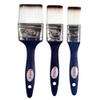 KAMAL Flat WASH (Chapta) Synthetic White-Brown Hair Blue Handle Brush Set of 3 (25mm, 38mm, 50mm) view 1
