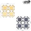 DULI Laser Cut MDF Wooden Coasters for Tea Coffee (Set of 4) (Gold Black Lace) view 2