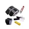 SAI PRASEEDA Adhesive Hook 10MTS_Adhesive Loop 10MTS with Easy Removal Sticker 20mm_ 10 MTS or 33 Feets Black Color with Industrial Cutter_Measuring Tape SP2 view 1