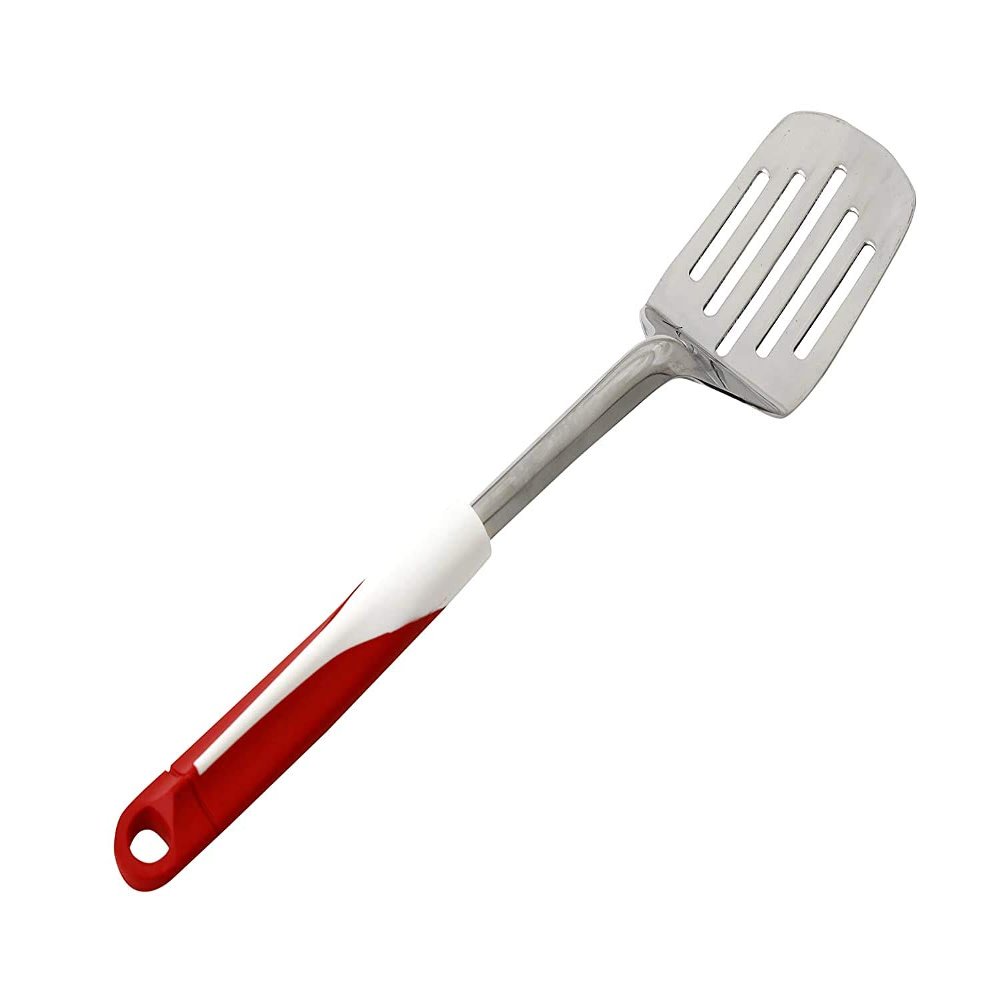 Unique Enterprise Stainless Steel 1 Piece Spagheeti Server for Cooking and servingKitchen Tool Set-1 Pcs (RED Turner)