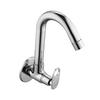 SPAZIO Prime Brass Sink Cock with Swinging Spout/Wall Mounted Tap (Chrome) view 2