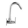 SPAZIO Prime Brass Sink Cock with Swinging Spout/Wall Mounted Tap (Chrome) view 3
