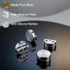 Atlantic Fully Brass Half Round Mirror Glass Bracket Holder 6mm | Chrome Finish | Wall Mounted | Mirror Wall Holder Clips | Glass Mounting Bracket | Pack of 12 Pieces view 2