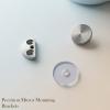 Atlantic Fully Brass Half Round Mirror Glass Bracket Holder 6mm | Chrome Finish | Wall Mounted | Mirror Wall Holder Clips | Glass Mounting Bracket | Pack of 12 Pieces view 3