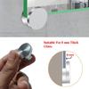 Atlantic Fully Brass Half Round Mirror Glass Bracket Holder 8mm | Chrome Finish | Wall Mounted | Mirror Wall Holder Clips | Glass Mounting Bracket | Pack of 8 Pieces view 4
