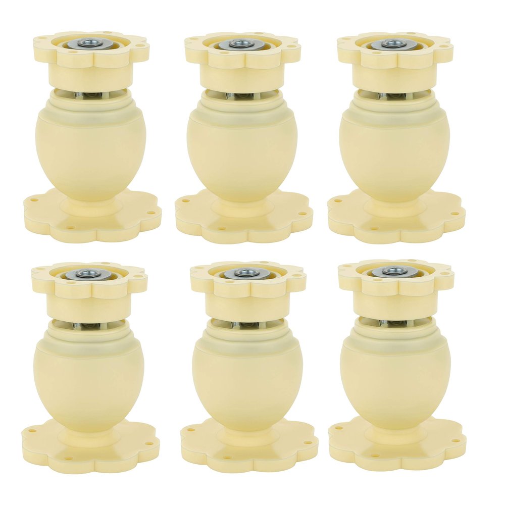Nixnine Plastic Door Catcher/Magnetic Door Stopper/Door Magnetic Holder/Door Magnet for Home, Office, (7cm x 5cm) (Ivory) Pack of 6