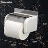 PRAMUKH STORE Self Adhesive Glass and Metal Bathroom Toilet Tissue Paper Roll Holder Dispenser view 4