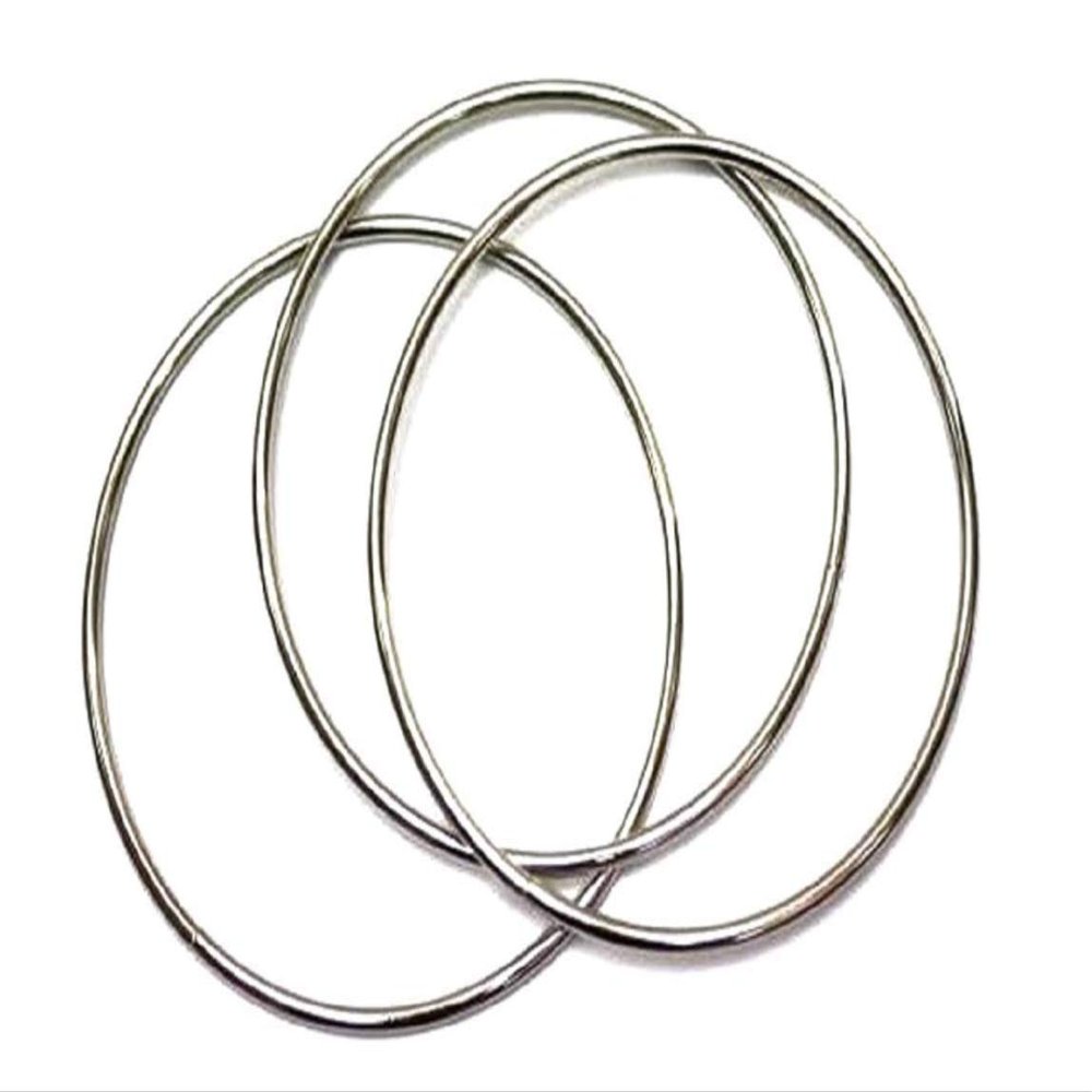 Bright Home Decor Macrame Metal Craft Ring Hoop- Dream Catcher, Wreath, Wall Hanging, DIY and Other Projects (10, 4 Inches)