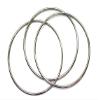 Bright Home Decor Macrame Metal Craft Ring Hoop- Dream Catcher, Wreath, Wall Hanging, DIY and Other Projects (10, 4 Inches) view 1