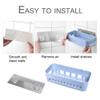 JOFIX Plastic Inter Design Shower Corner Caddy Basket Shelf Rack with Wall Mounted Suction Cup for Bathroom Kitchen (17 X 17 X 16 cm, Assorted Colour) (Pack of 2) view 3