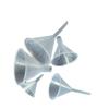 AANIJ All Purpose Wide-Mouth Plastic Funnel Set for Liquid, Spices, Powder, Lotion, Oils (Clear, 5 Pieces) view 1
